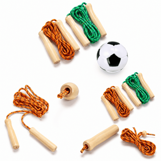 SooperFit Adjustable Skipping Rope 2.5M Wooden Handle Jump Rope for Fitness & Exercise - Sooperfit