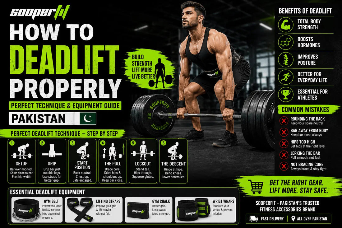 How to Deadlift Properly — Perfect Technique and Equipment Guide Pakistan - Sooperfit