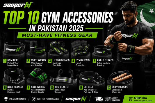 Top 10 Gym Accessories in Pakistan 2025 — Must-Have Fitness Gear - Sooperfit