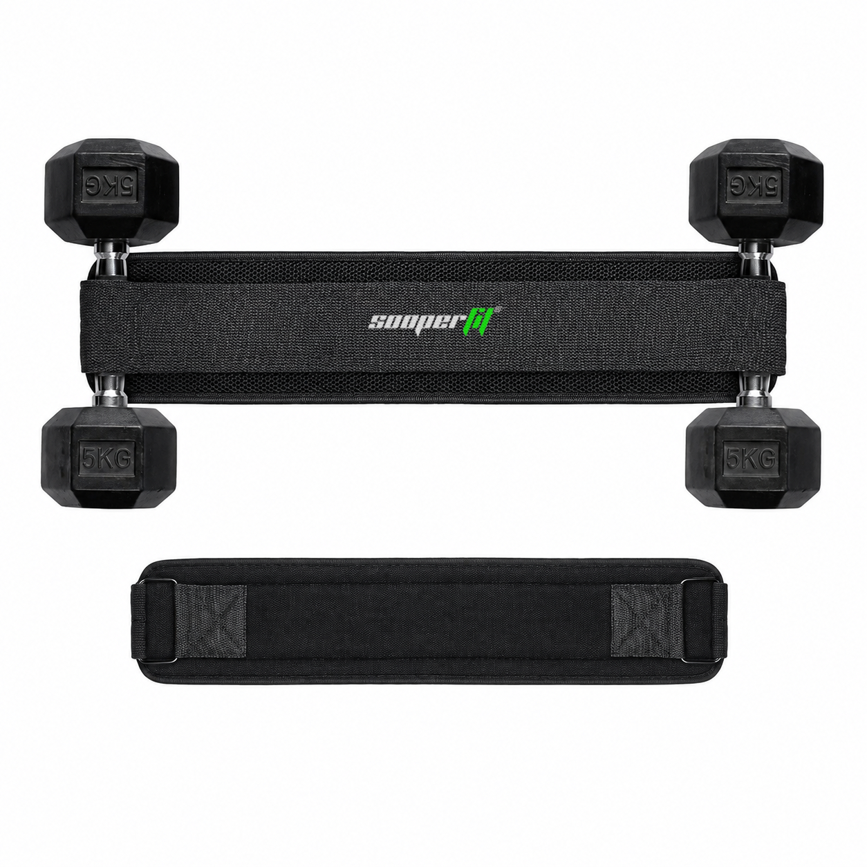 Sooperfit Premium Hip Thrust Belt for Dumbbells & Plates For Hip and Leg Workouts Blue