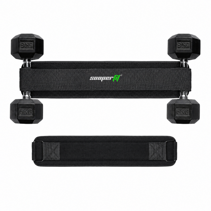 Sooperfit Premium Hip Thrust Belt for Dumbbells & Plates For Hip and Leg Workouts Blue