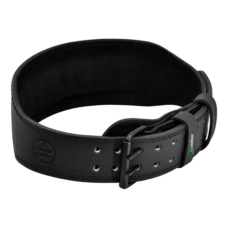SooperFit Leather Weight Lifting Belt for Powerlifting, Squats & Deadlifts Black-Sooperfit