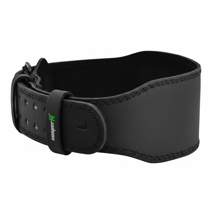SooperFit Leather Weight Lifting Belt for Powerlifting, Squats & Deadlifts Black-Sooperfit