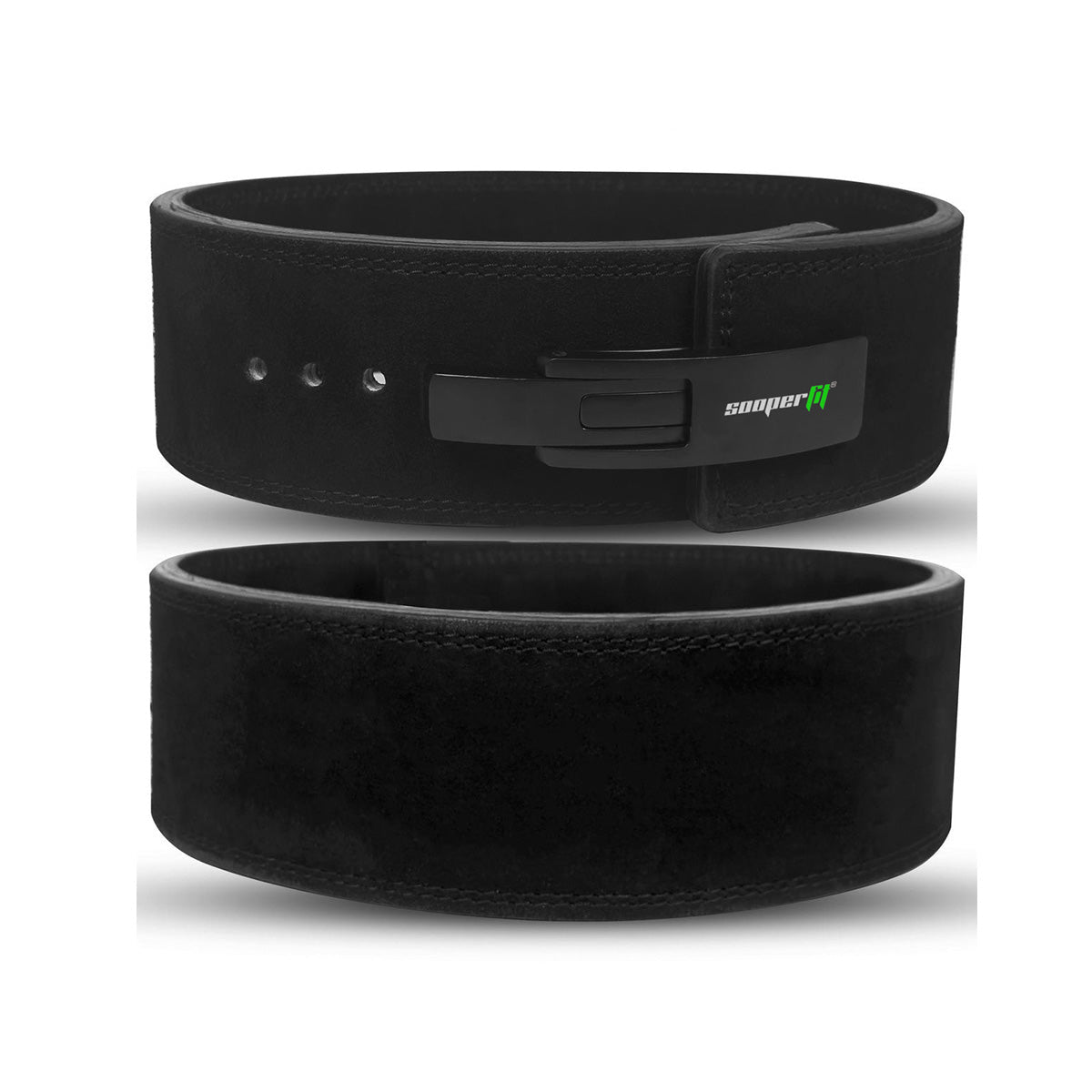 SooperFit Lever Belt 10mm Leather Weight Lifting Belt for Powerlifting-Sooperfit