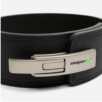 SooperFit Lever Belt 10mm Leather Weight Lifting Belt for Powerlifting-Sooperfit
