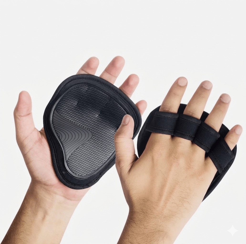 SooperFit Neoprene Hand Palm Grips for Gym Anti-Slip Weight Lifting Grips