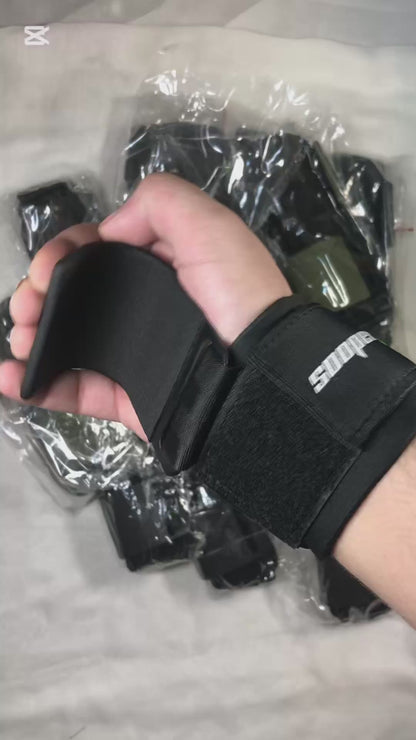 SooperFit Padded Weight Lifting Dip Hooks with Wrist Support Straps