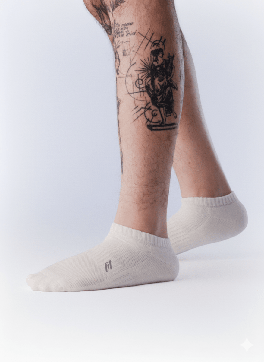 Short Sock White-Sooperfit