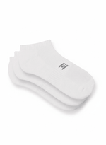 SooperFit Short Gym Socks Anti-Slip Sports Socks for Gym & Running White
