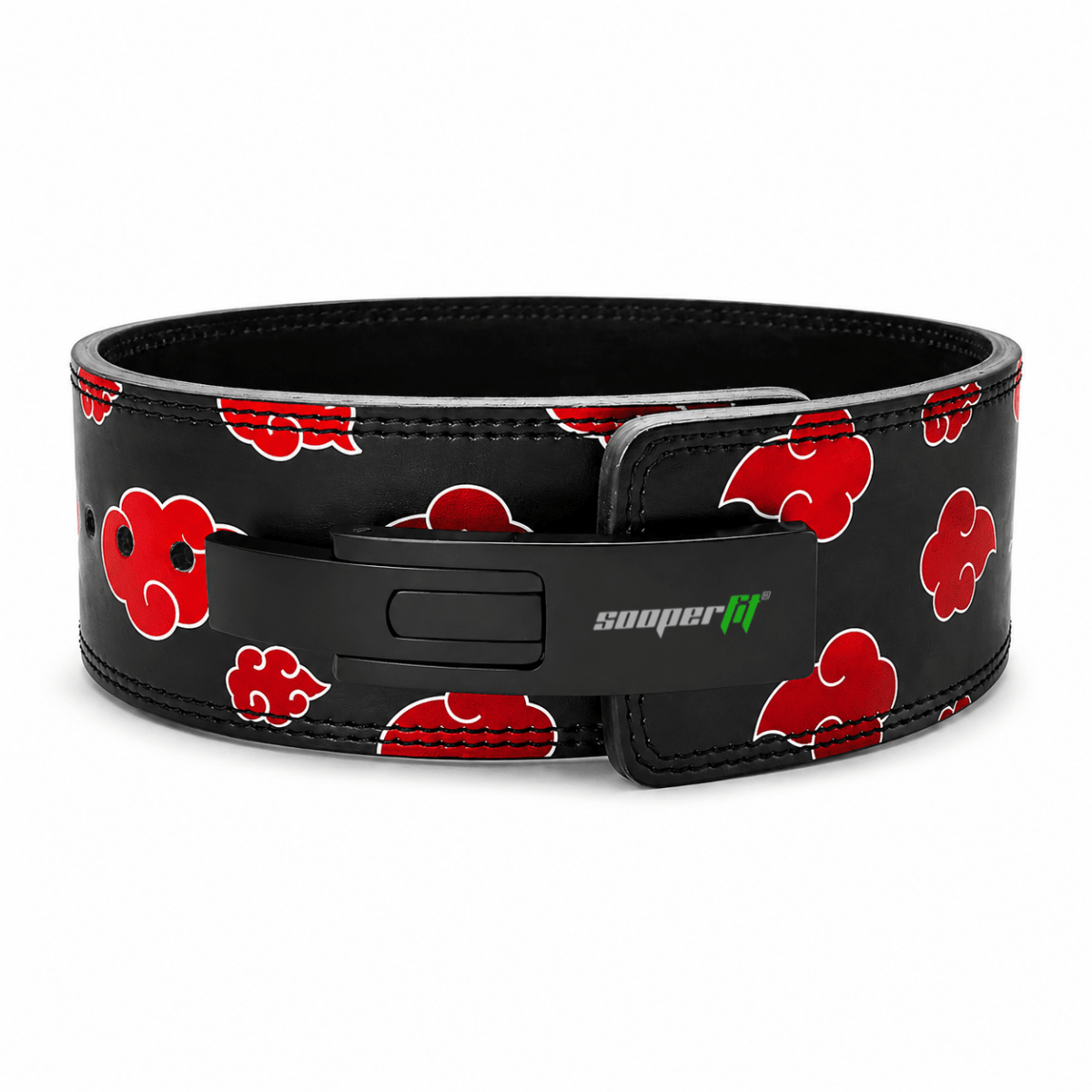 SooperFit 10mm Naruto Clouds Lever Belt For Weight Lifting And Powerlifting - Sooperfit