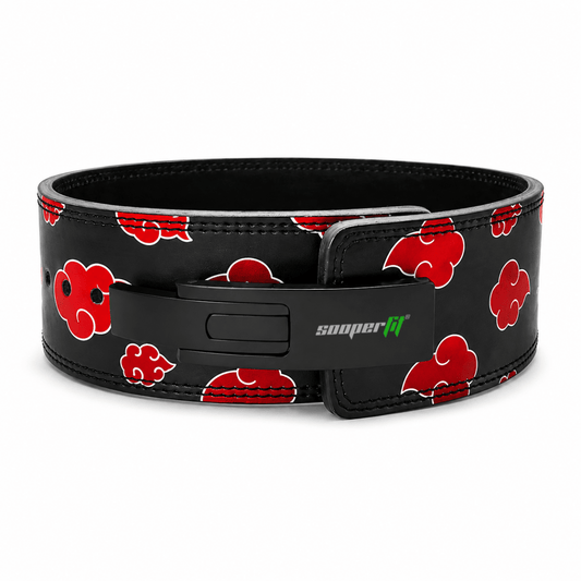 SooperFit 10mm Naruto Clouds Lever Belt For Weight Lifting And Powerlifting - Sooperfit