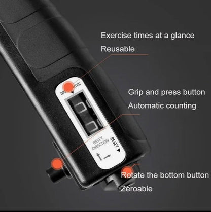 SooperFit Adjustable Hand Gripper with Rep Counter Grip Strengthener for Gym and Fitness - Sooperfit