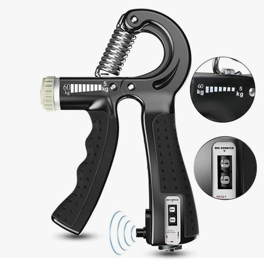 SooperFit Adjustable Hand Gripper with Rep Counter Grip Strengthener for Gym and Fitness - Sooperfit