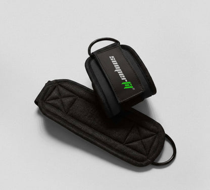 SooperFit Ankle Straps 2.0 Ultra Soft Neoprene Weight Lifting Straps Black (Pair) - Sooperfit