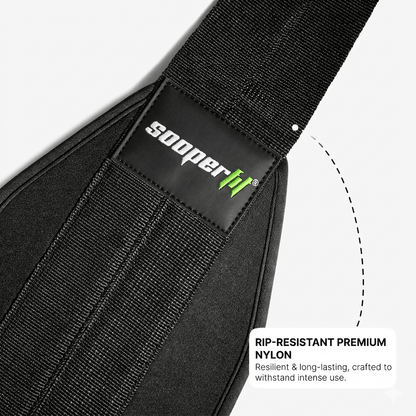 SooperFit Hanging AB Straps Adjustable Abdominal Straps for Pull - Up Abs Training Blue - Sooperfit