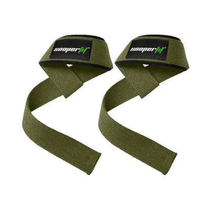 Sooperfit Neoprene Weight Lifting 6'' Belt + Power Strap Army Green Bundle 1 - Sooperfit