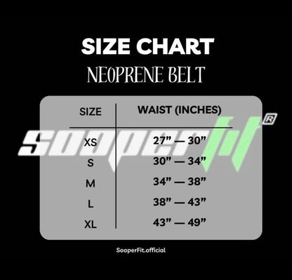 SOOPERFIT Neoprene Weight Lifting Gym Belt 6'' Wide Back Support Army Green-Sooperfit