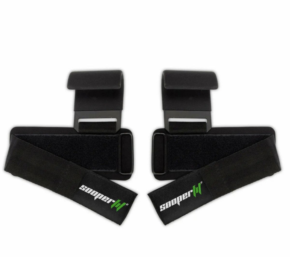 SooperFit Padded Weight Lifting Dip Hooks with Wrist Support Straps-Sooperfit