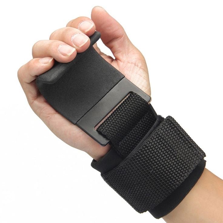 SooperFit Padded Weight Lifting Dip Hooks with Wrist Support Straps-Sooperfit