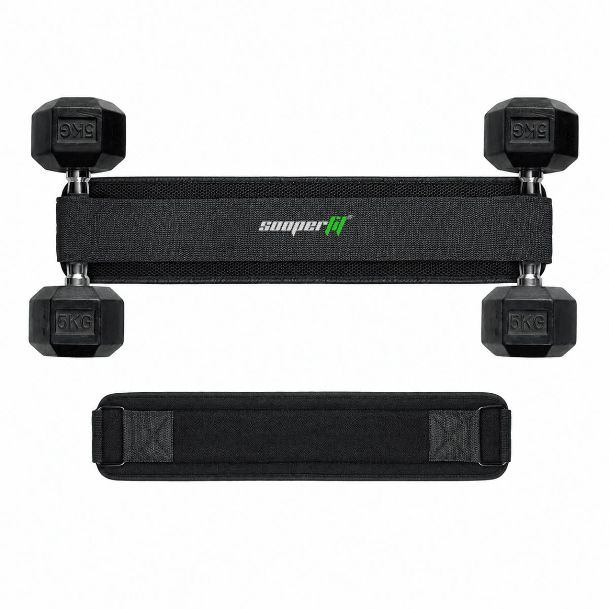 Sooperfit Premium Hip Thrust Belt for Dumbbells & Plates For Hip and Leg Workouts Red - Sooperfit