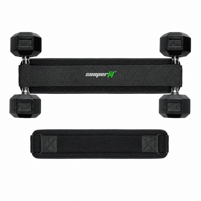 Sooperfit Premium Hip Thrust Belt for Dumbbells & Plates For Hip and Leg Workouts Red - Sooperfit