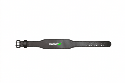 SooperFit PU Leather Weight Lifting Rexine Belt for Powerlifting Squats & Deadlifts Black - Sooperfit