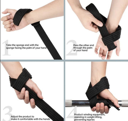 SooperFit Weight Lifting Power Wraps with Neoprene Padding Army Green