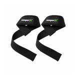 SooperFit Weight Lifting Power Wraps with Neoprene Padding Black