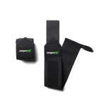 SooperFit Weight Lifting Wrist Wraps Heavy Duty Wrist Support Straps Black (Pair)